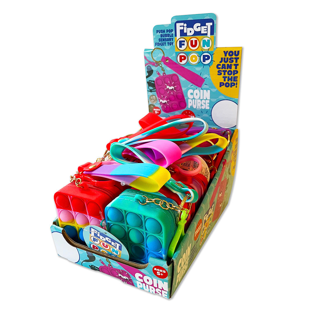 Novelty Inc Item Number 022239 Mini Fidget Pop Game Backpack Clip 12 Pieces per Display